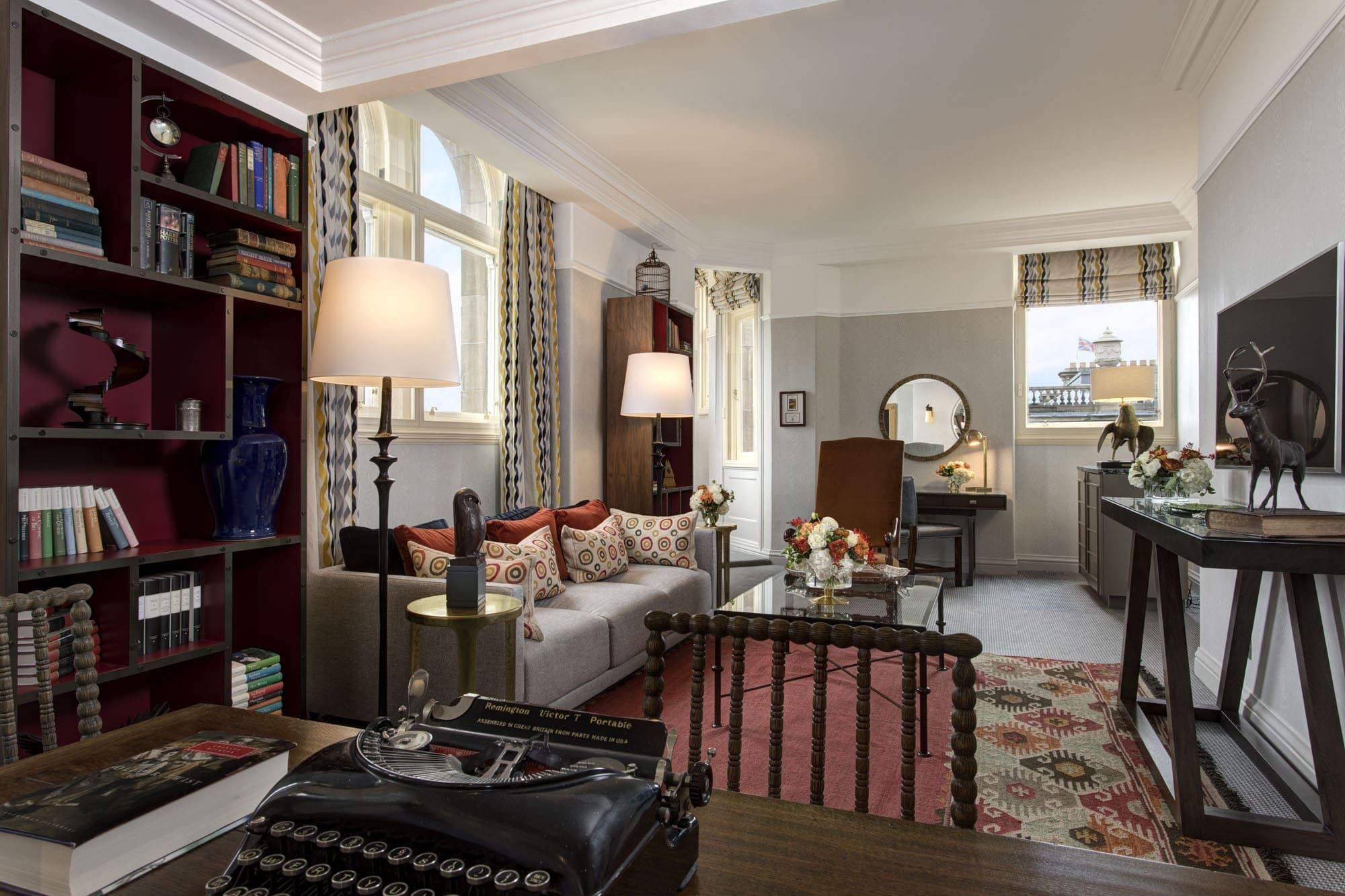 The J.K. Rowling Suite at The Balmoral with signed Hermes marble bust