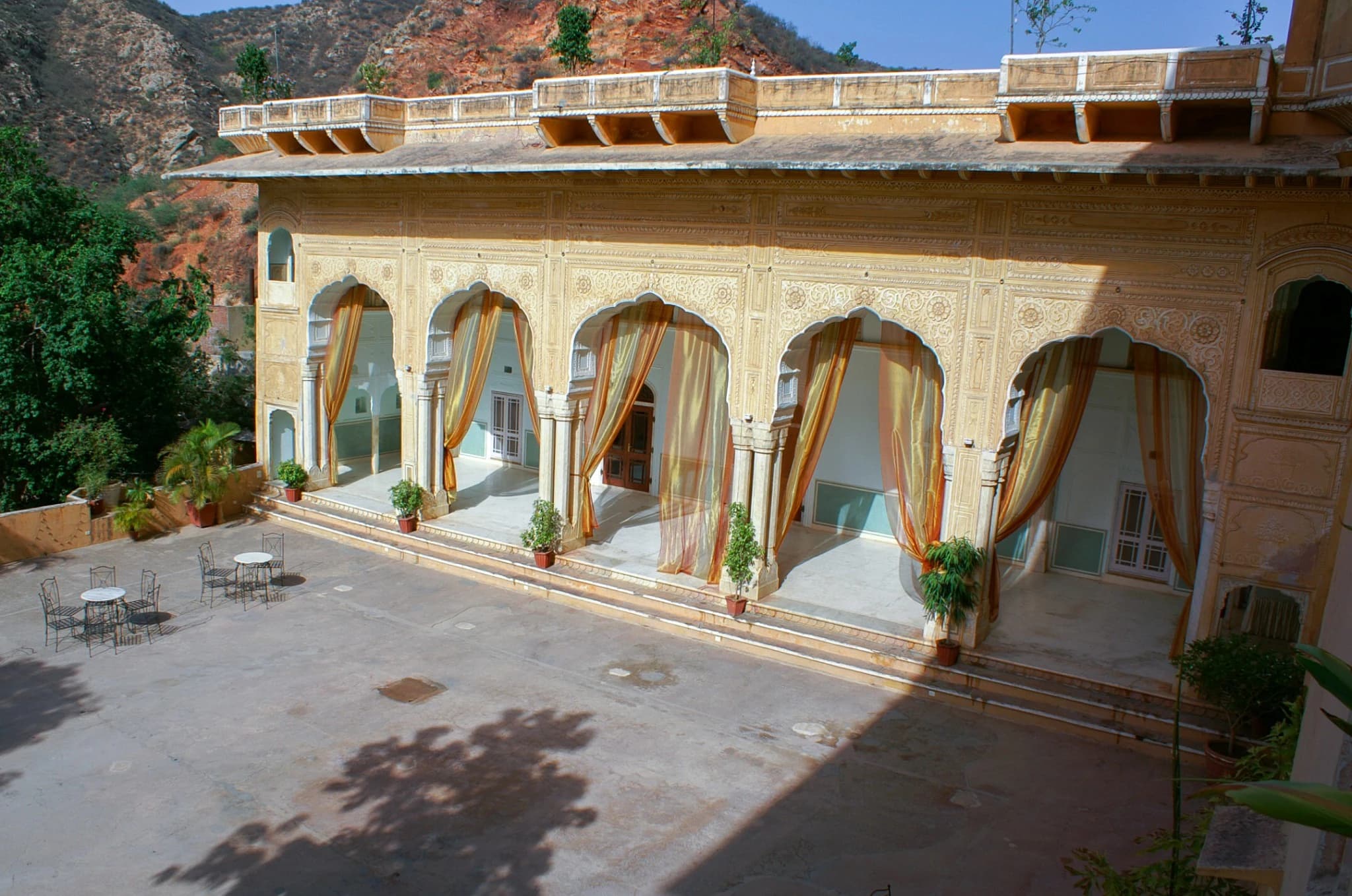Palace exterior from approach