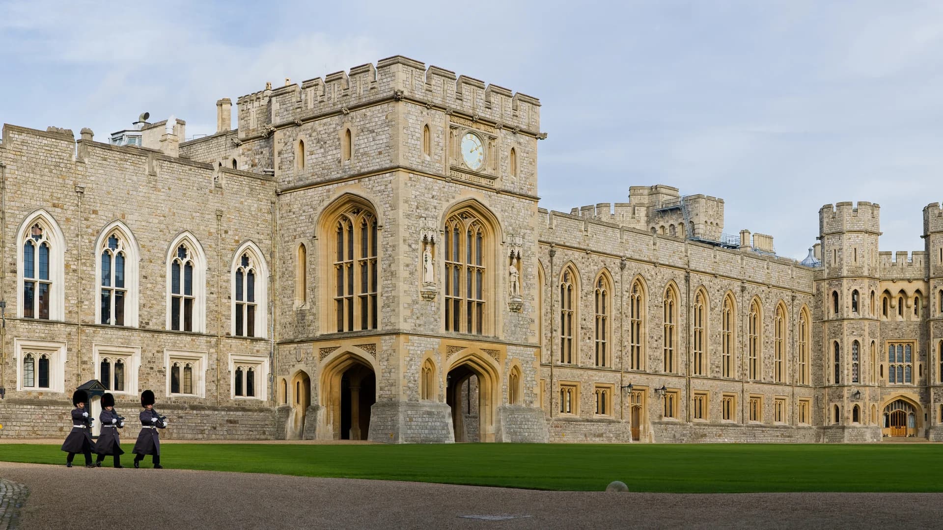 Windsor Castle Upper Ward Quadrangle, Berkshire